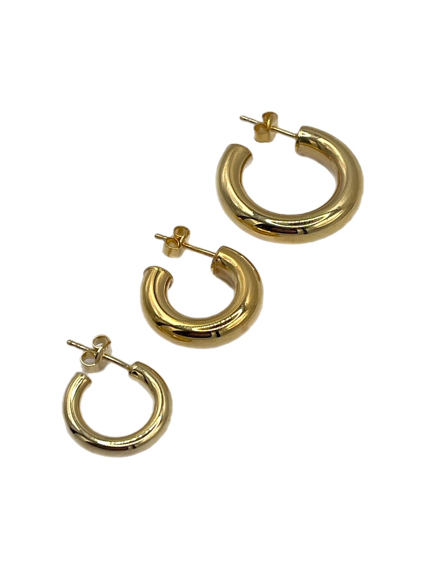 Large Gold Hoop Earrings
