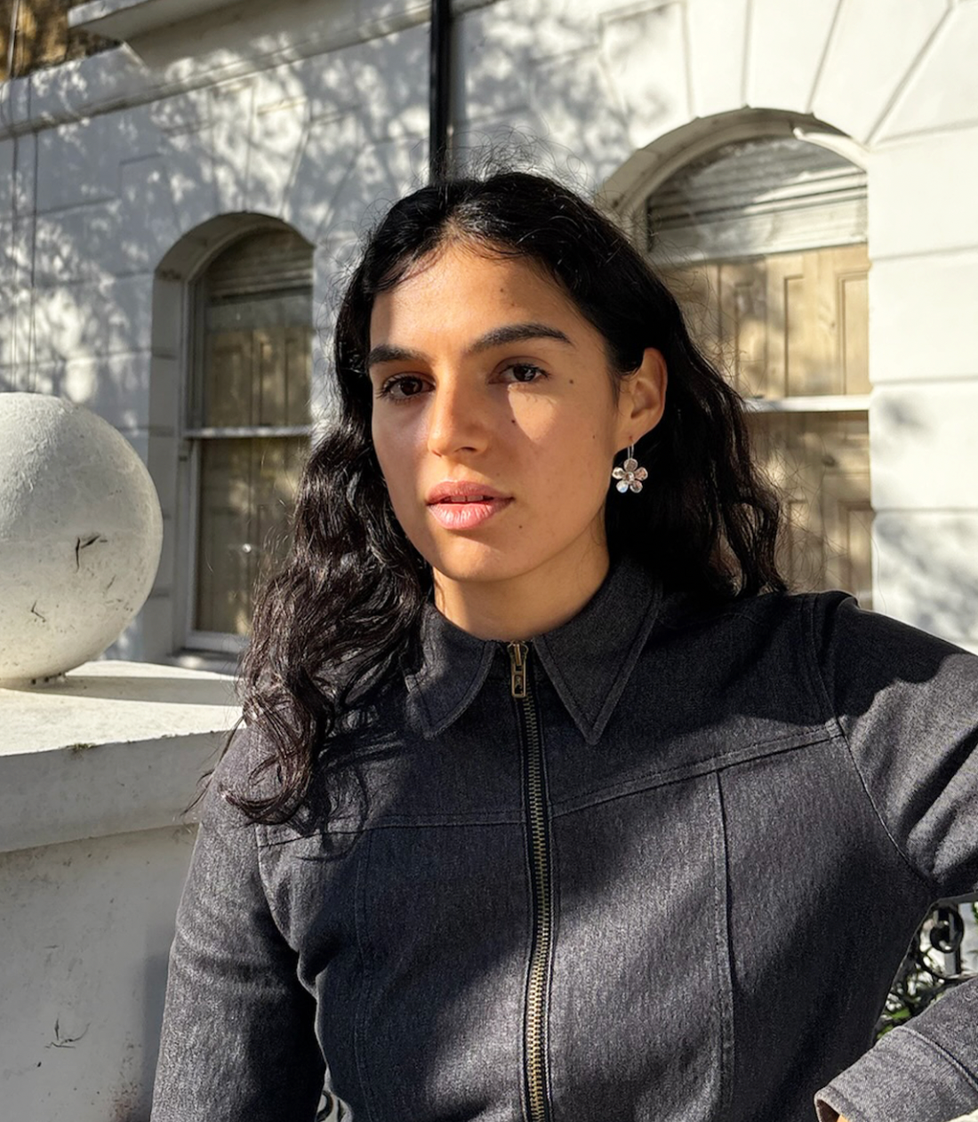 Silver Small Daisy Earrings