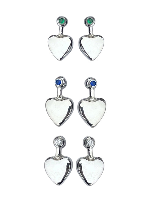 Silver 'Lovers' Earrings