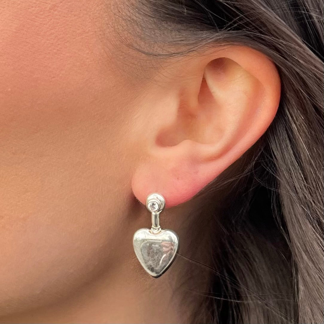 Silver 'Lovers' Earrings
