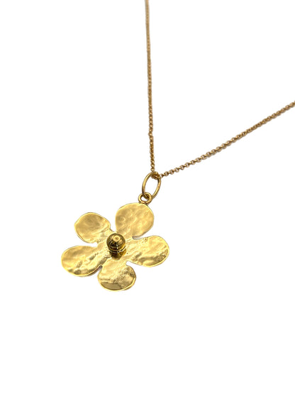 Large Gold Daisy Necklace