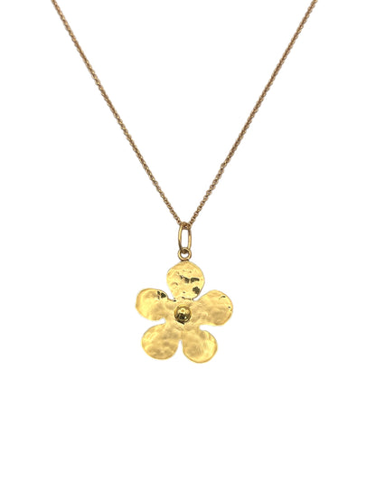 Large Gold Daisy Necklace