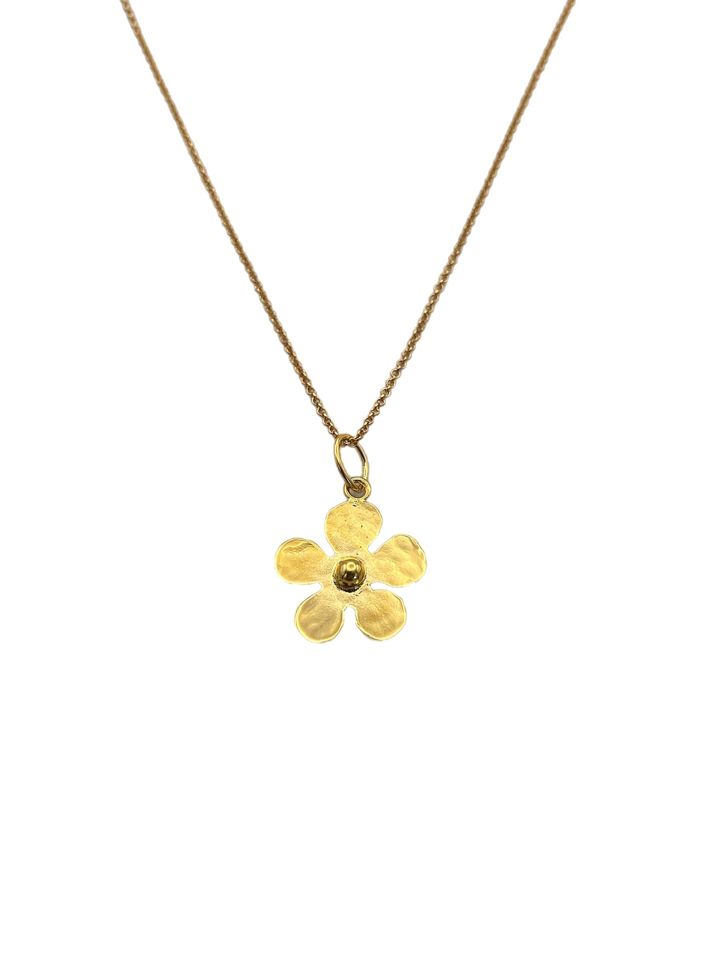 Small Gold Daisy Necklace