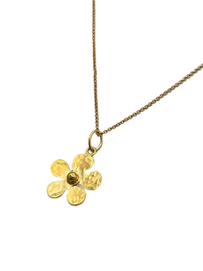 Small Gold Daisy Necklace