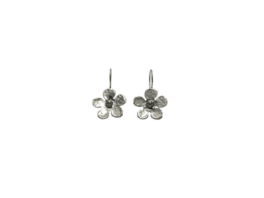 Silver Small Daisy Earrings