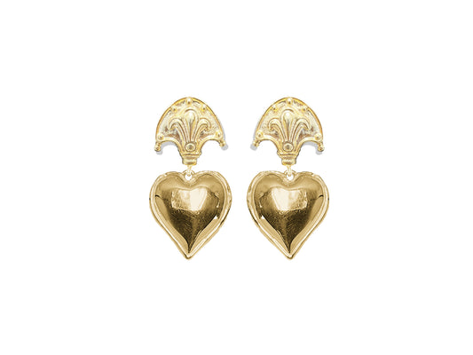 Puffy Roma Gold Earrings